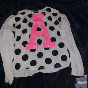 Long sleeve “A” tee shirt from Justice 💓